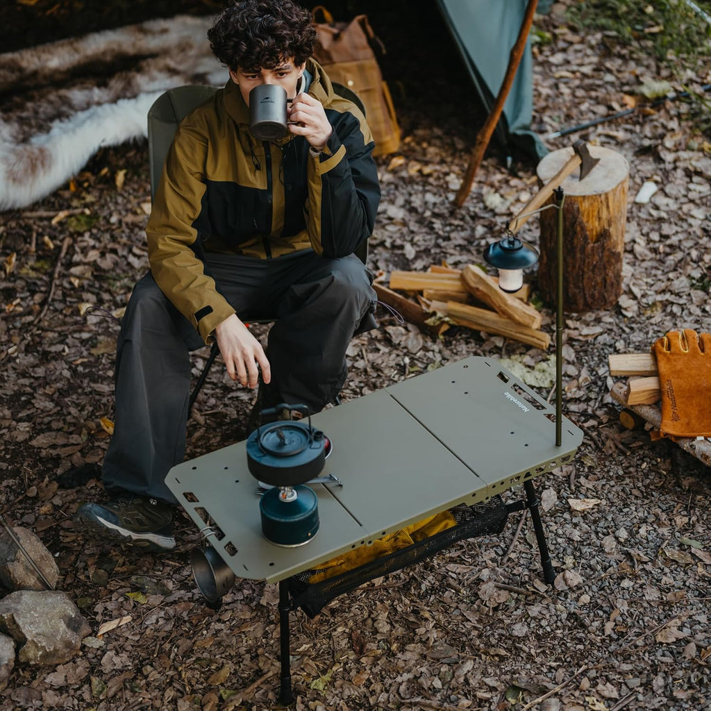 Naturehike Tactical Camping Table - Adjustable Height, 5.7 lbs, Quick Setup
