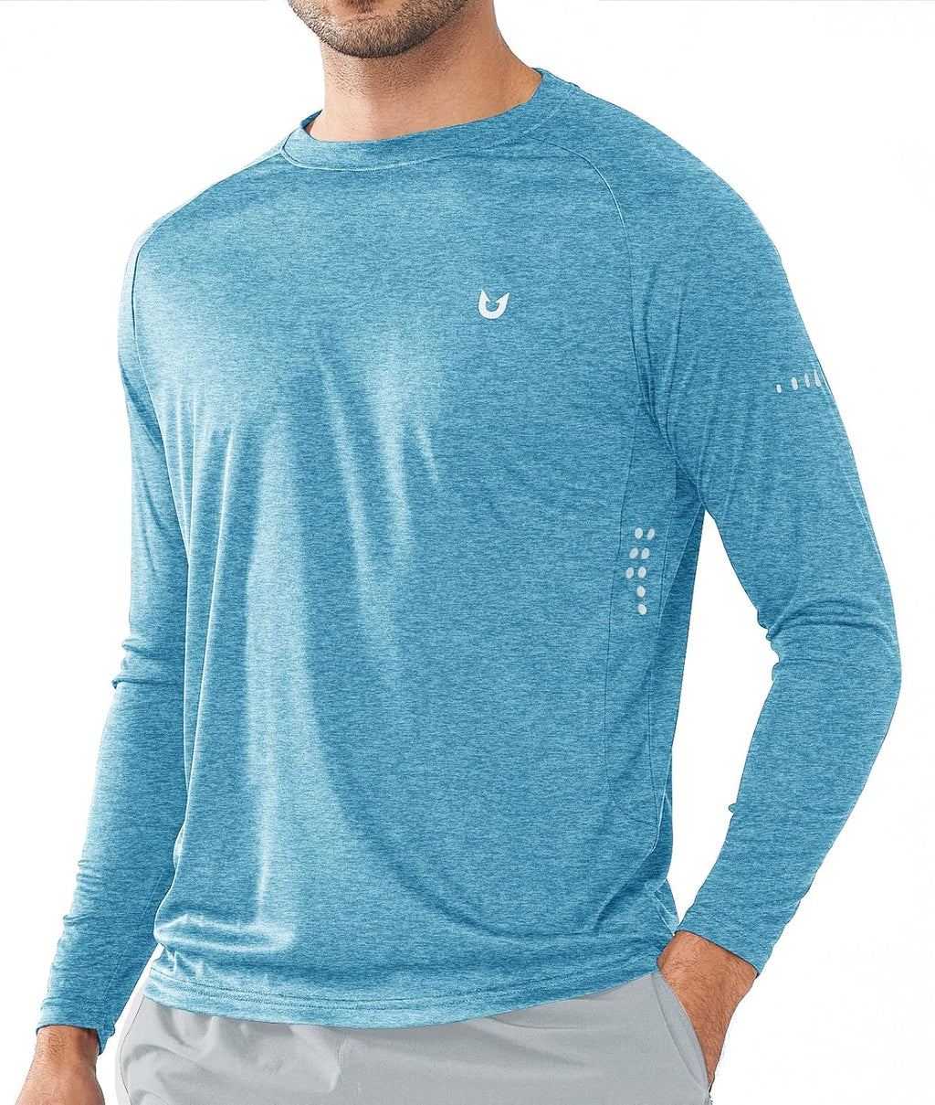 NORTHYARD Men's Sun Protection Shirts UPF 50+ Long Sleeve Running Workout