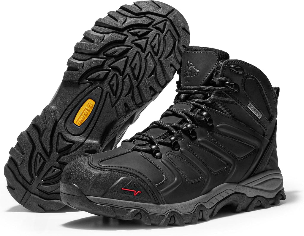 NORTIV 8 Men's Ankle High Waterproof Hiking Boots
