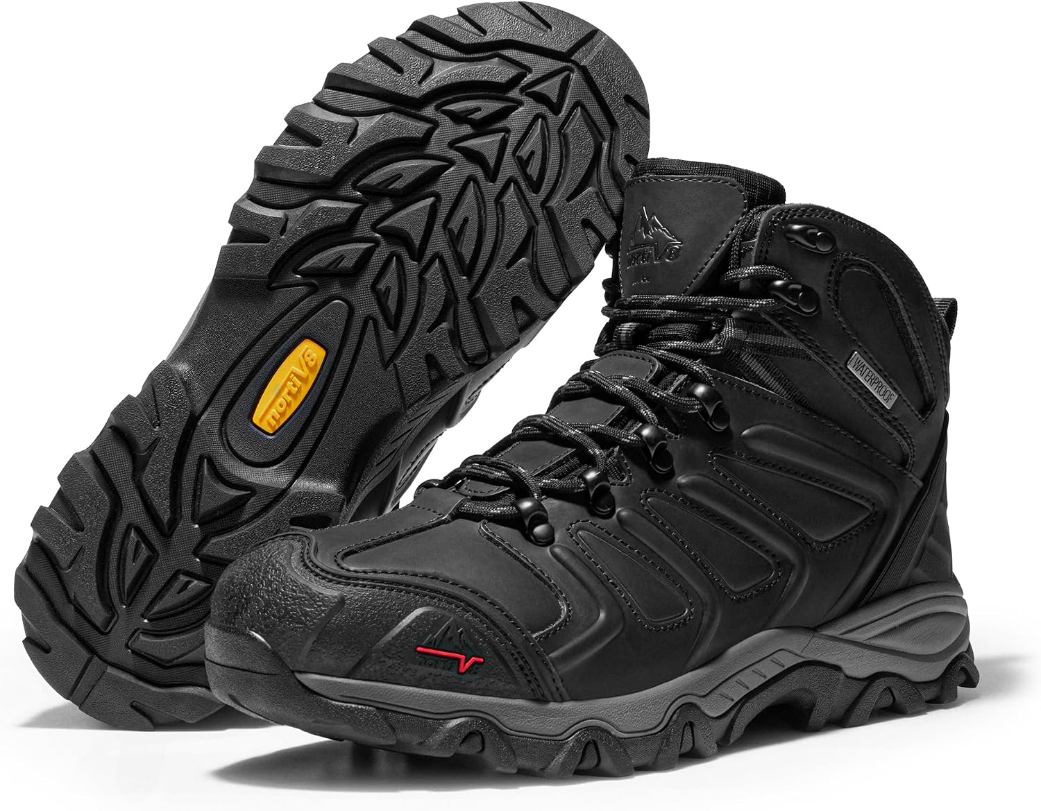 NORTIV 8 Men's Ankle High Waterproof Hiking Boots