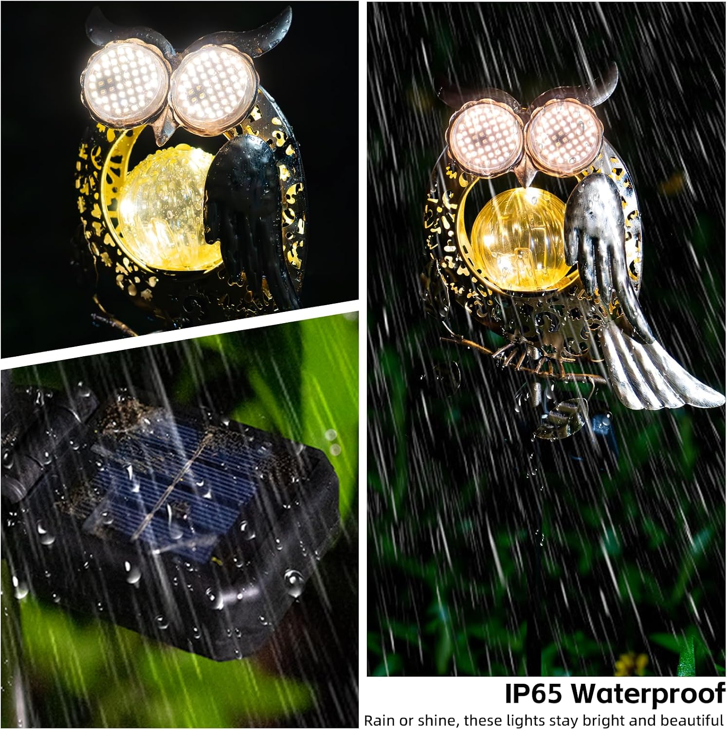SRNPMIU Solar Lights Outdoor Decor, Solar Owl Yard Decorations Outdoor