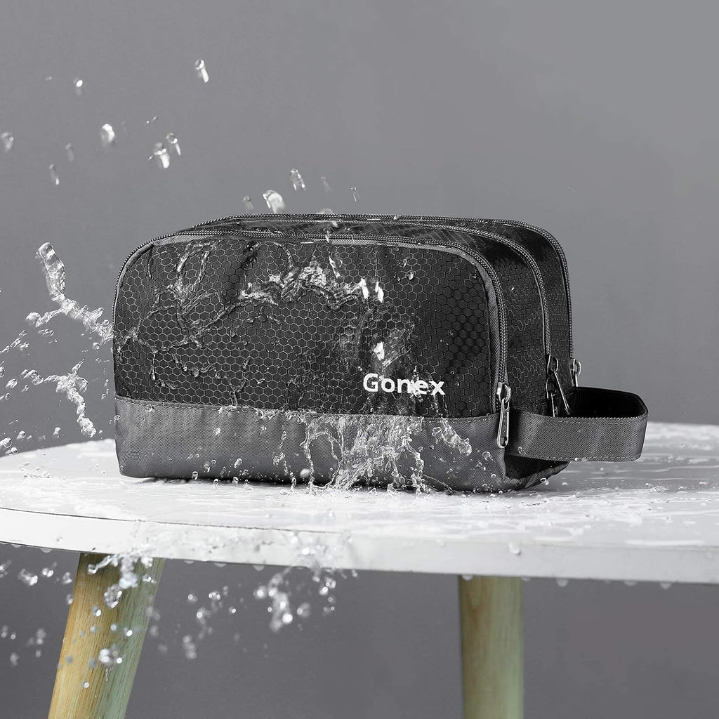 Gonex Travel Toiletry Bag for Men, Water Resistant Dopp Kit for Toiletries