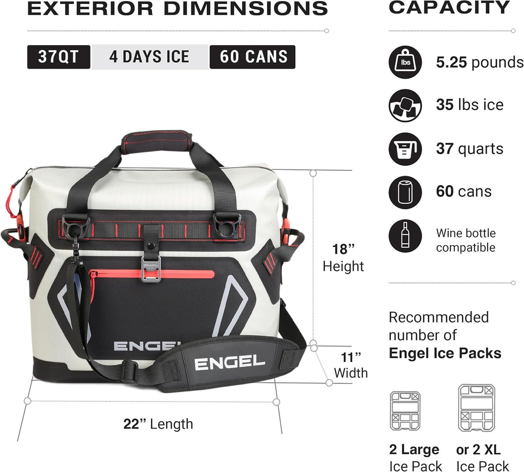 Engel HD30 32 Qt High Performance Soft-Sided Tote Cooler Bag