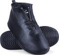Waterproof Shoe Covers Slip-Resistant Overshoes Newly Upgraded and Latest Model for Men Women, Reusable Rain Boots for Outdoor, Cycling, Hiking, Work (Black, L (Women 8-10.5, Men 7-10))