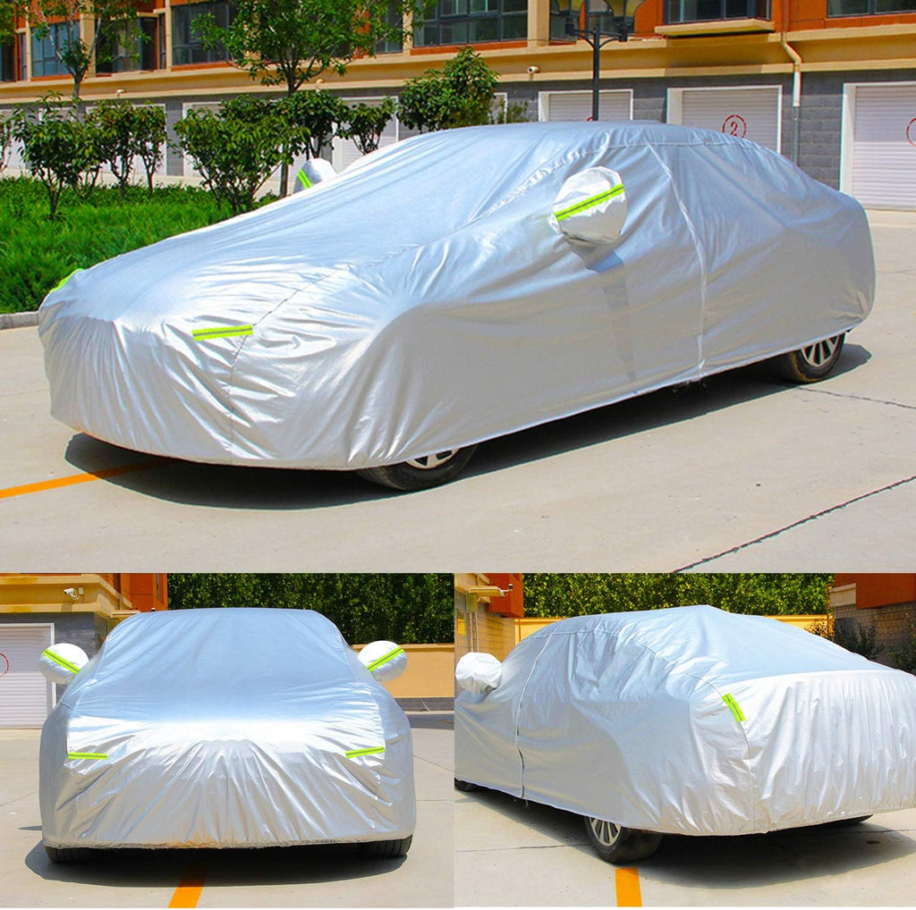 KouKou SUV Car Cover Waterproof All Weather for Automobiles, Full Exterior Jeep Cover Outdoor Universal Fit for Subaru Outback, Toyota Rav4, BMW X3, Chevy Equinox，Benz GLC, etc. (181 to 190 inches)
