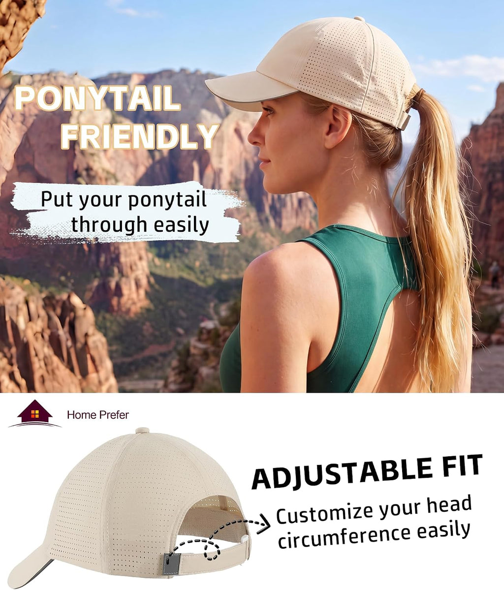 Home Prefer Reflective Water Repellent Quick Dry Airy UPF50+ Sun Hat for Men Women Outdoor Sports Baseball Caps Unisex