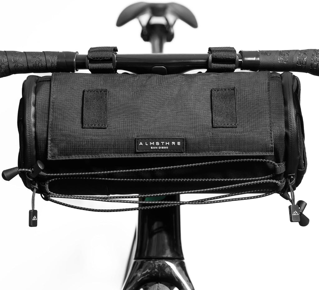 ALMSTHRE Signature Bar Bag – Passion Pink | Hard-Shell Bike Handlebar Bag with Waterproof Zippers & Adjustable Straps | Lightweight Bicycle Handlebar Bag, Compatible with Road, Gravel & MTB Bikes