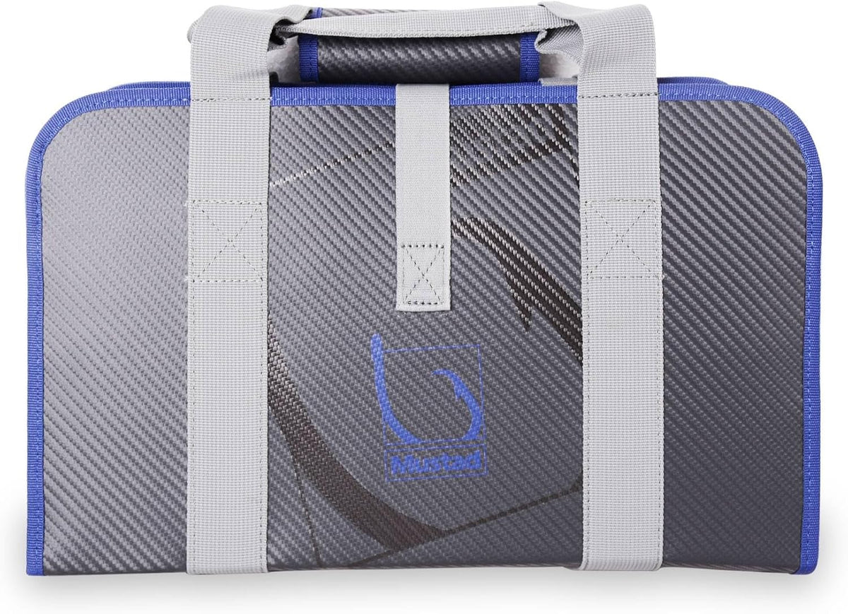 Mustad Jig Bag, Water-Resistant, 500D Tarpaulin, Dedicated Jig Slots with Mesh Panels