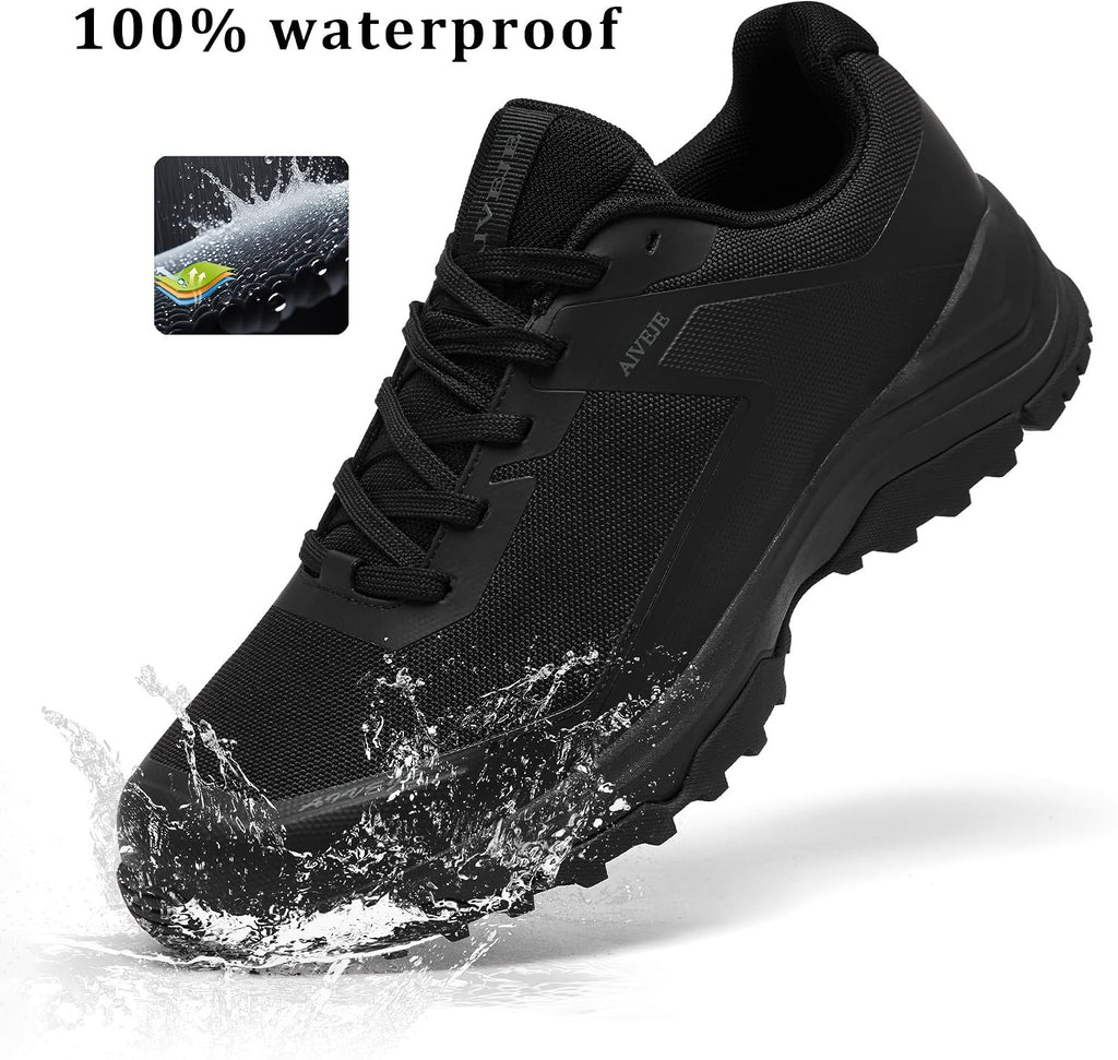 Men's Waterproof Hiking Shoes Lightweight Non-Slip Outdoor Breathable Hike Trekking Shoe