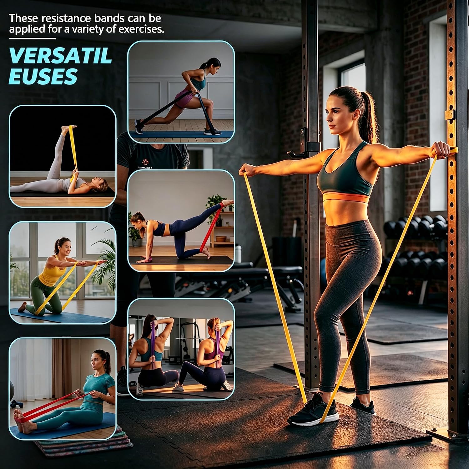 Resistance Bands for Working Out, 4-Level Pull Up Assistance Bands