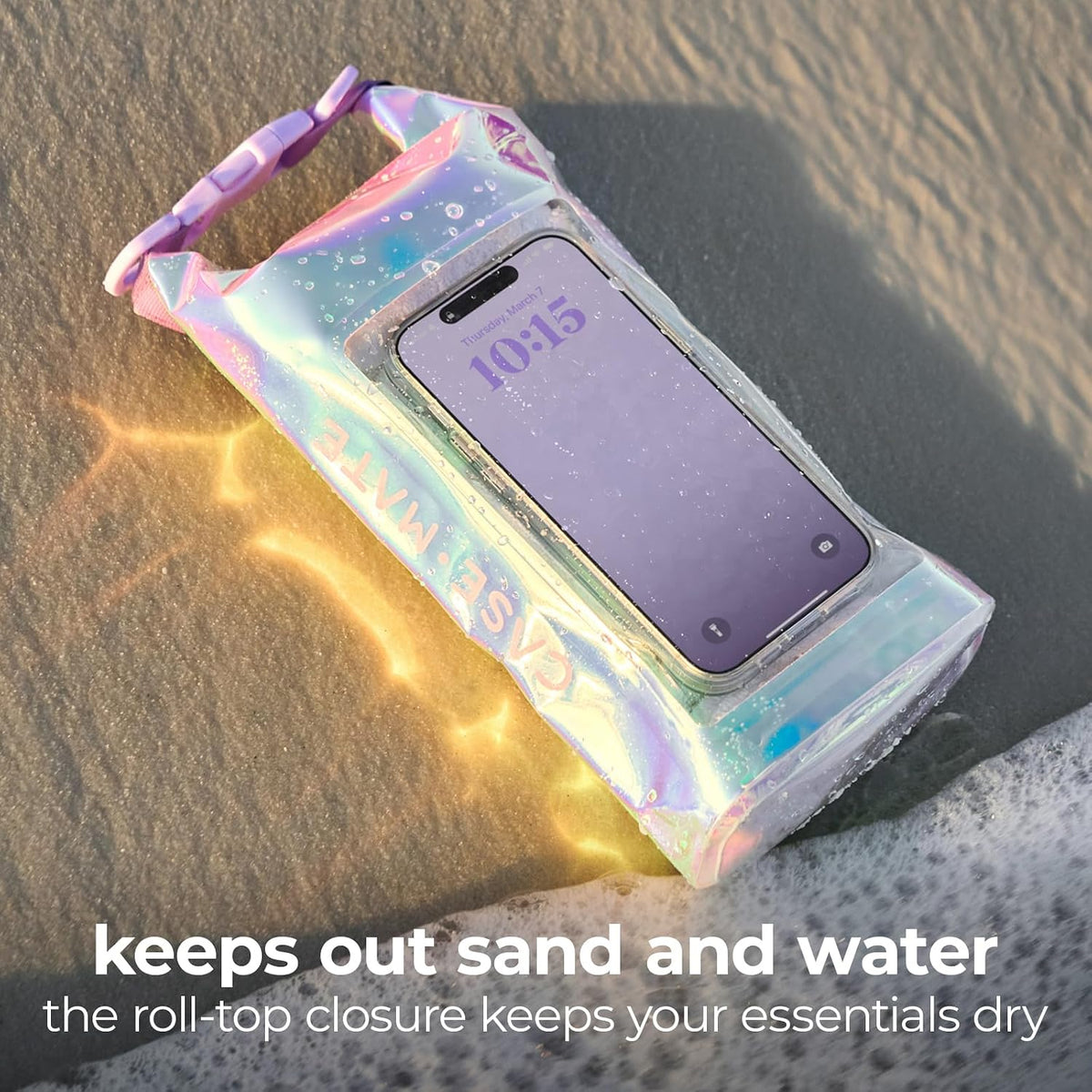 Case-Mate Soap Bubble Mini IP68 Waterproof Bucket Bag (2L) - Iridescent