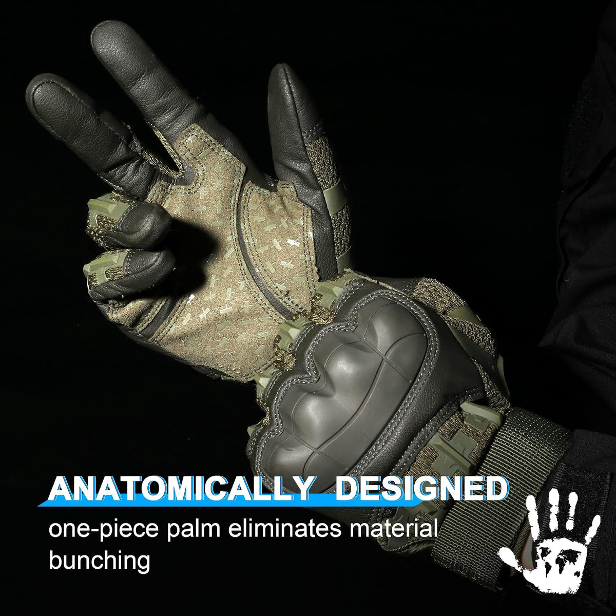WTACTFUL Tactical Gloves Men Women, Touchscreen Reinforced Palm