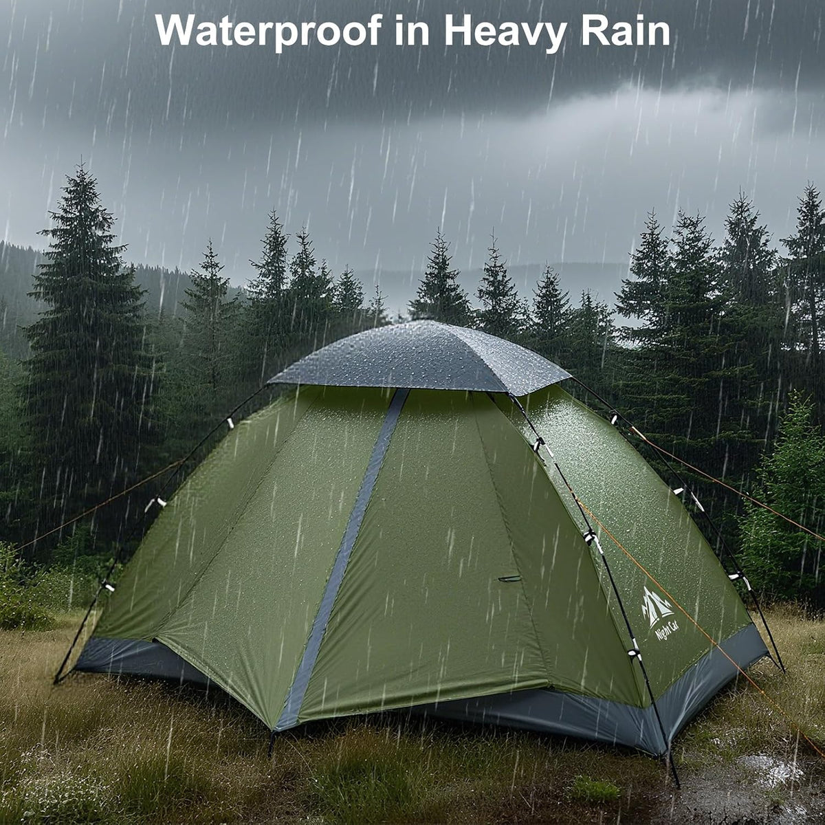 Night Cat Upgraded Backpacking Tents 1 2 Persons Easy Clip Setup Camping Tent Adults Scouts Heavy Rainproof Compact Lightweight