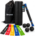 6-in-1 Foam Roller Set - 18" High Density Trigger Point Back Roller