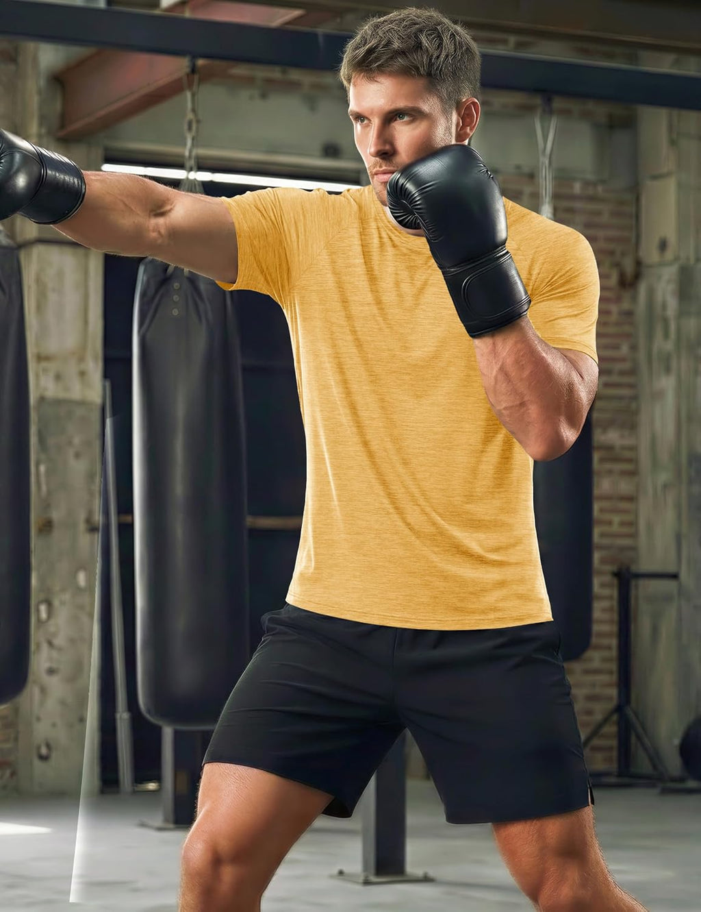 MAGCOMSEN Mens Athletic Shirts Quick Dry Short Sleeve Workout Wicking Shirt