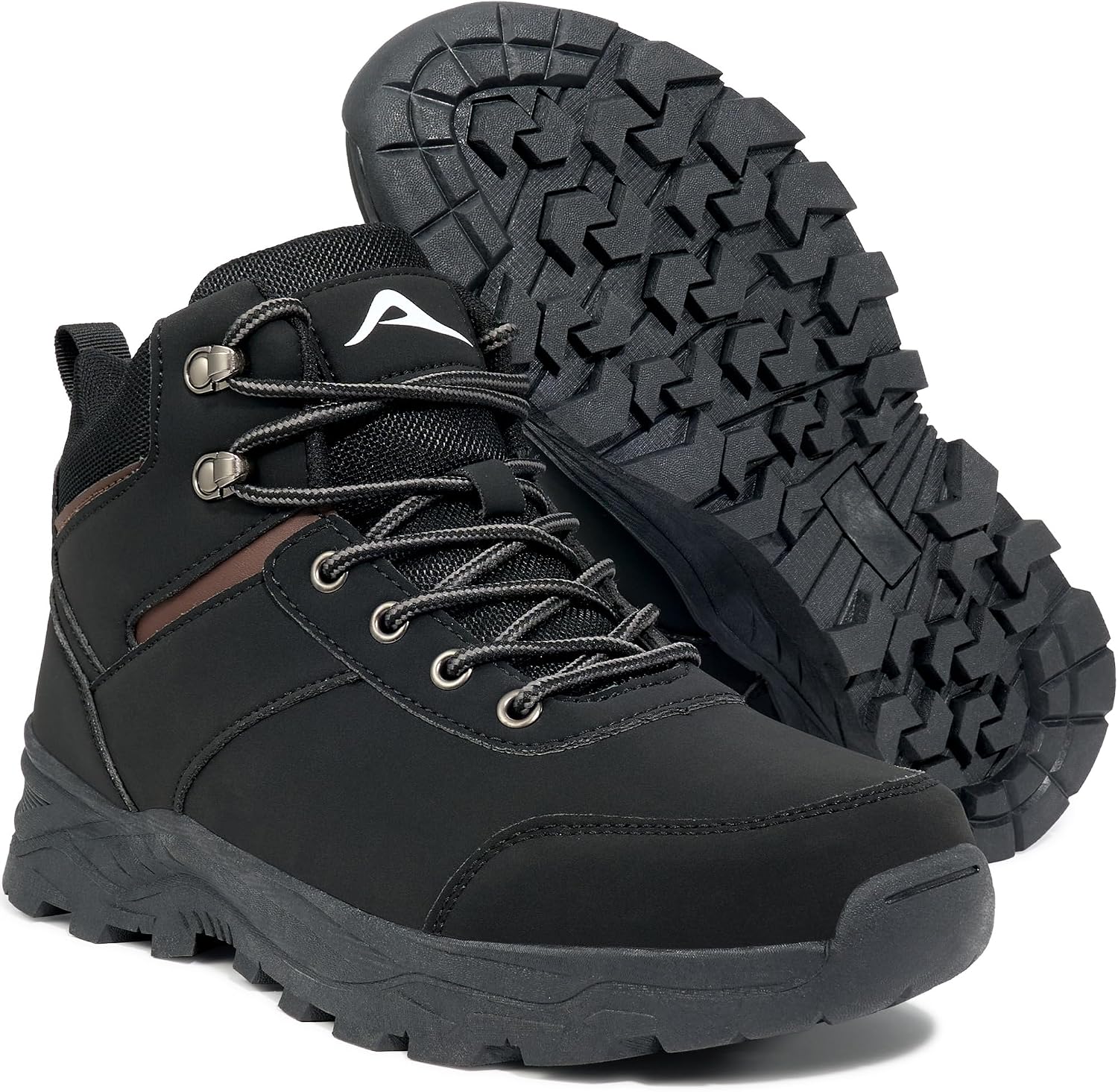 HARENCE Men's Waterproof Hiking Boots Lightweight Slip-Resistant Ankle Support for Trekking Walking
