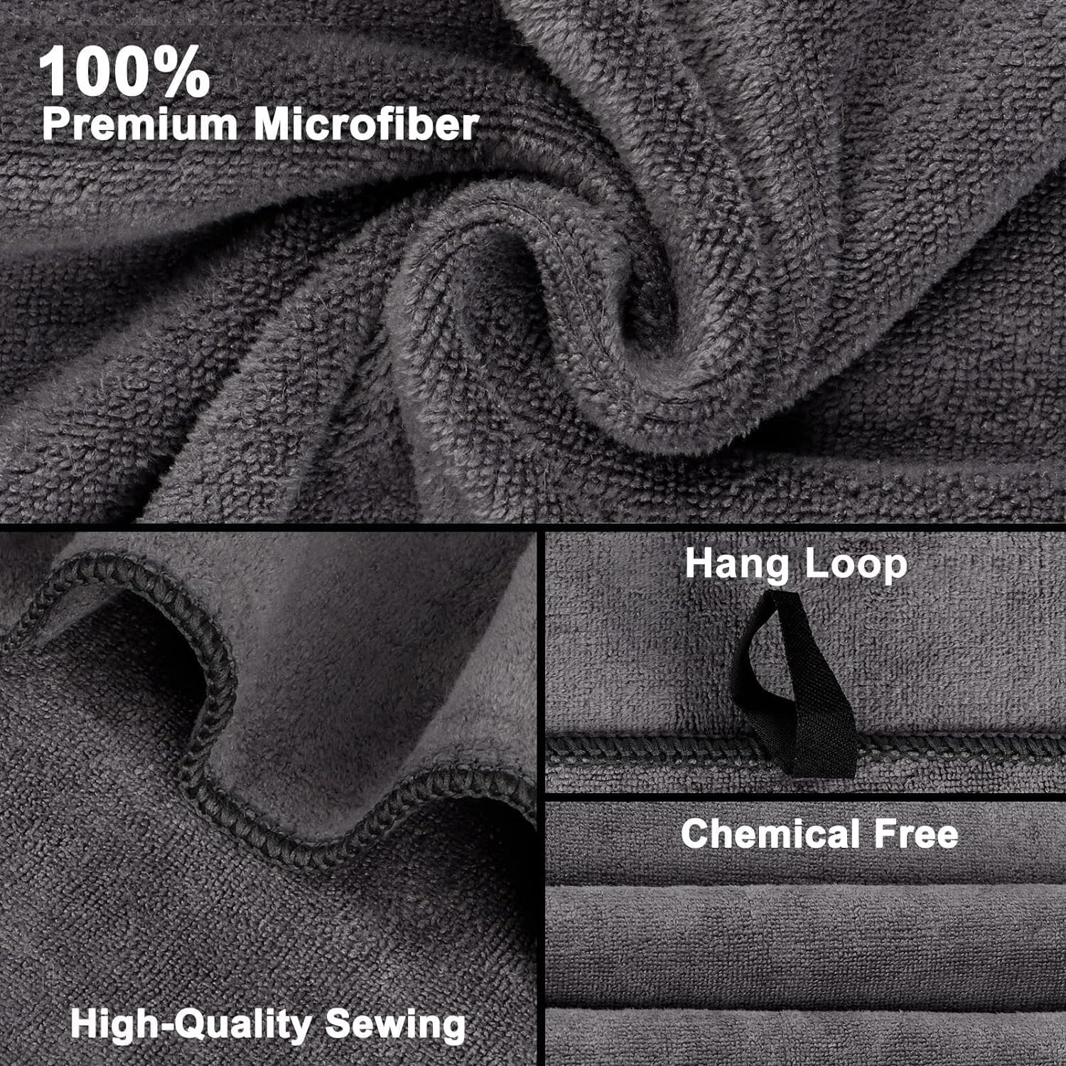 Orighty Bath Towels, Soft Feel Bath Towel, 2 Pack (27'' x 54'')