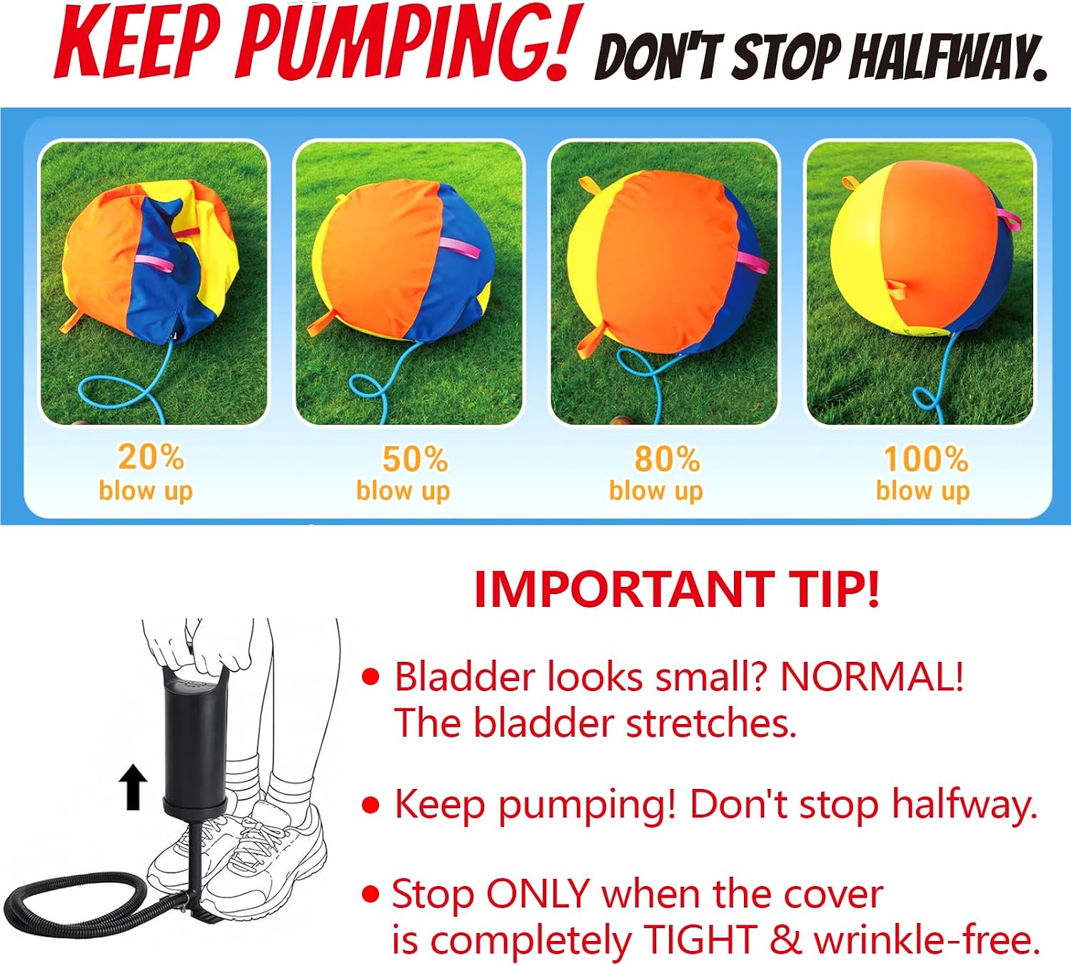 Hap Tim Upgraded Heavy Duty 25" Herding Ball for Dogs Thickened Bladder