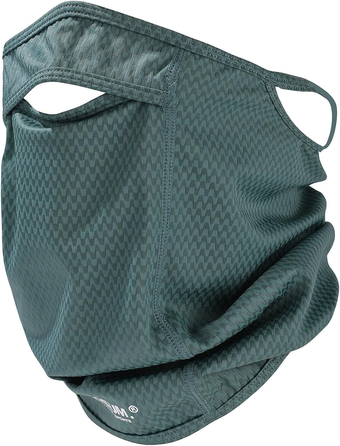 Sun Protection Face Mask with Neck Cover, Cooling Breathable Ear Loop Neck Gaiter for Fishing Cycling Running