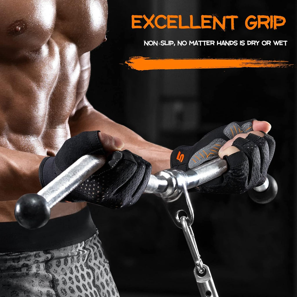 SueStar Workout Gloves - Men Women 2022, Weight Lifting Gym Gloves with Full Palm Protection, Excellent Grip, Ultra Breathable for Fitness, Training, Hanging