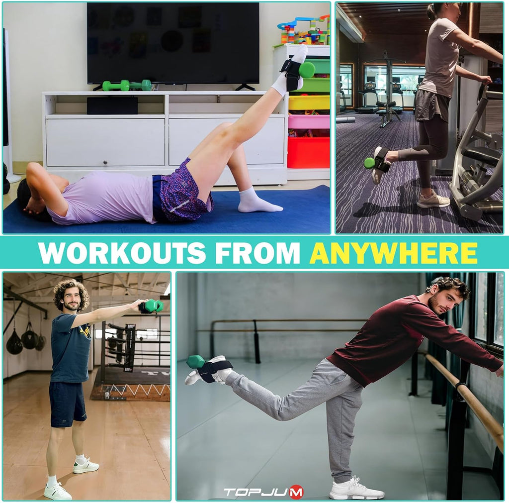 Dumbbell Foot Attachment for Leg & Tibialis Strength Training at Home