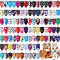 Huhumy 100 Pcs Paw Dog Bandanas Bulk Pet Paw Grooming Bandanas for Dogs