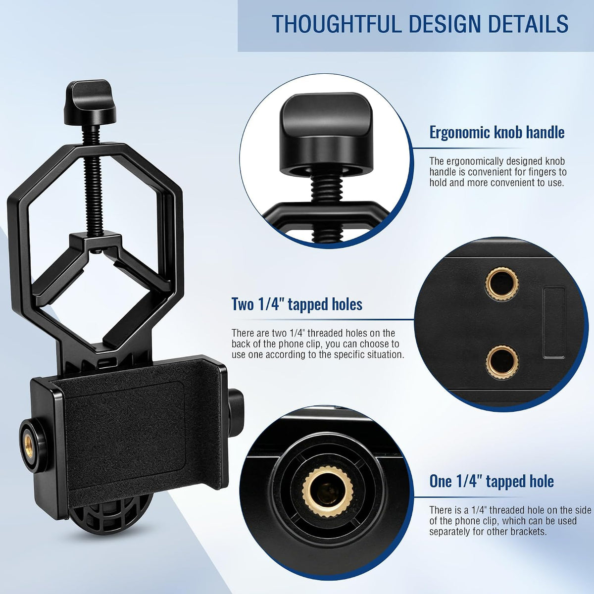 Universal Telescope Eyepiece Smartphone Adapter Cell Phone Mount