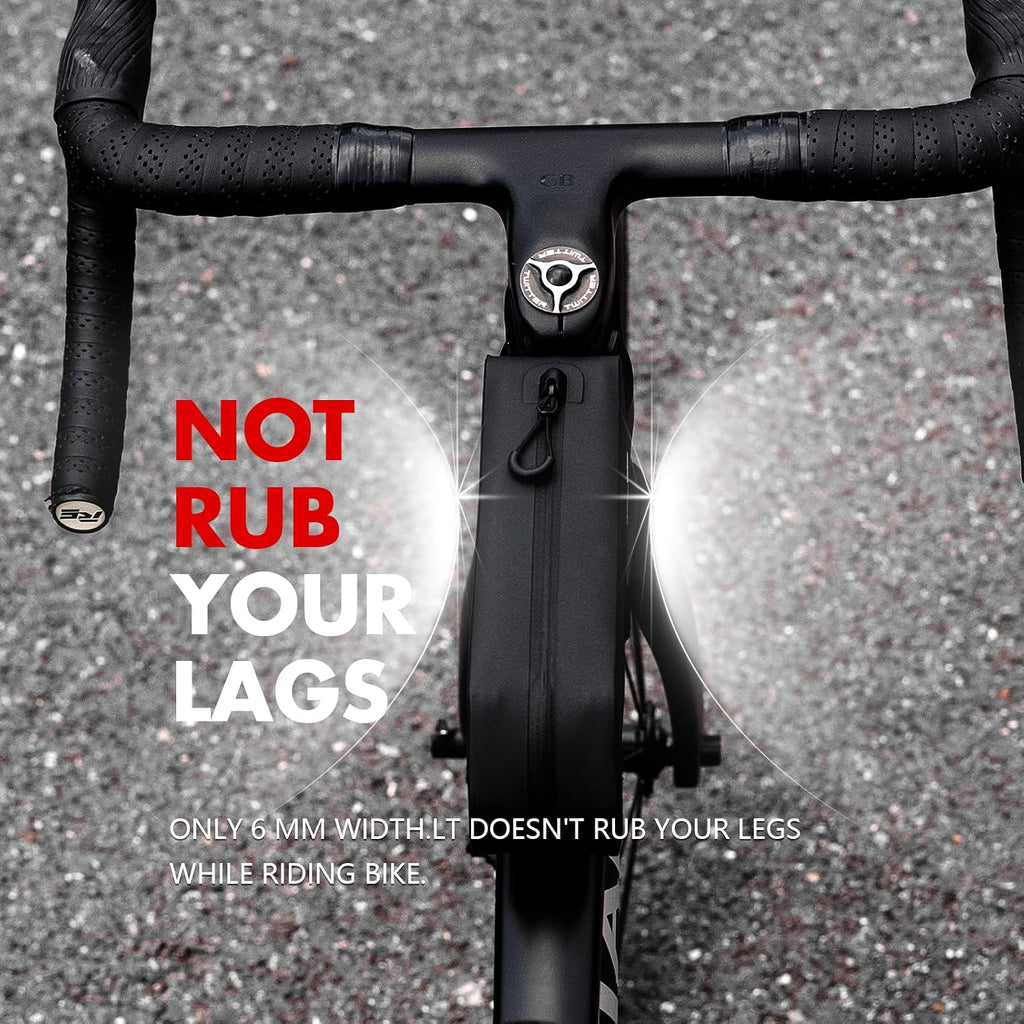 Waterproof Bike Top Tube Bag - TPU Bolt-On & Strap Mount Frame Pack, Lightweight Aerodynamic Cycling Storage for Mountain/Road/Gravel Bicycle Accessories