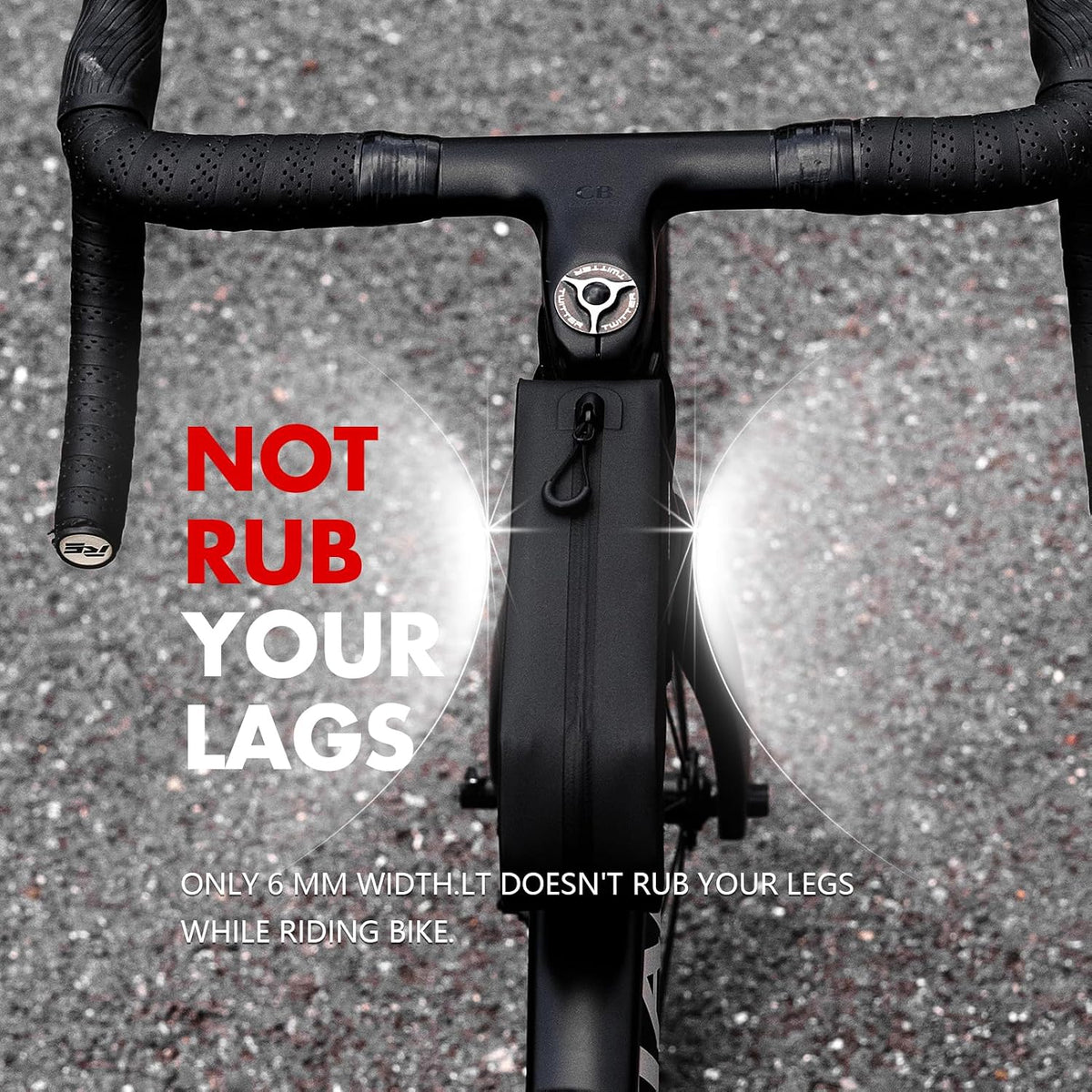 Waterproof Bike Top Tube Bag - TPU Bolt-On & Strap Mount Frame Pack, Lightweight Aerodynamic Cycling Storage for Mountain/Road/Gravel Bicycle Accessories