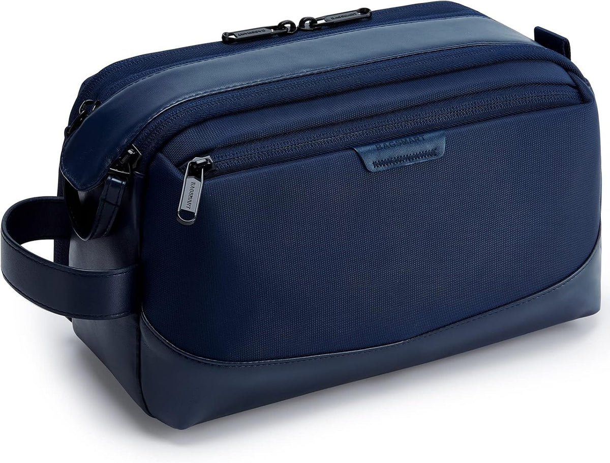 BAGSMART Large Travel Toiletry Bag for Men, Water-resistant, Nvay Blue