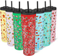 BJPKPK 34oz Coffee Tumbler with Straw, Insulated Stainless Steel Cup
