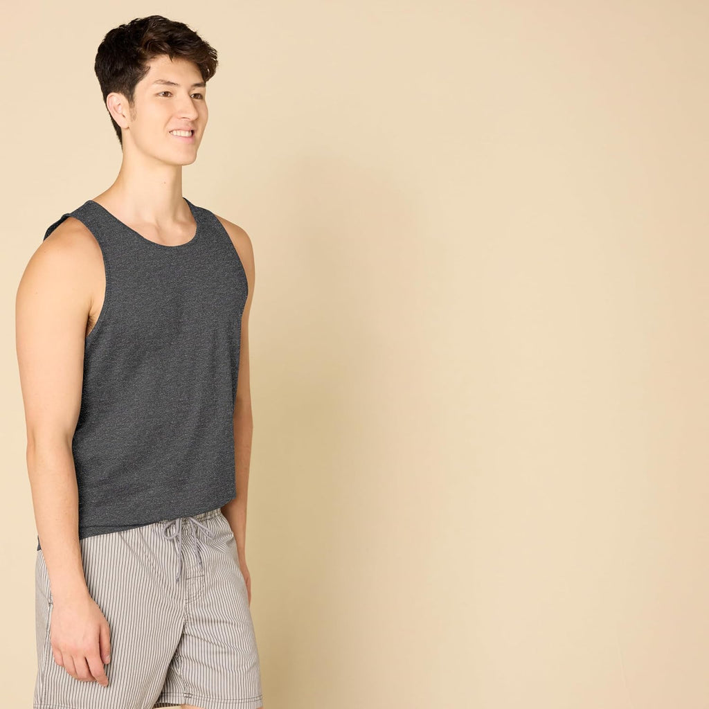 Amazon Essentials Men's Regular-Fit Sleeveless Tank Tops