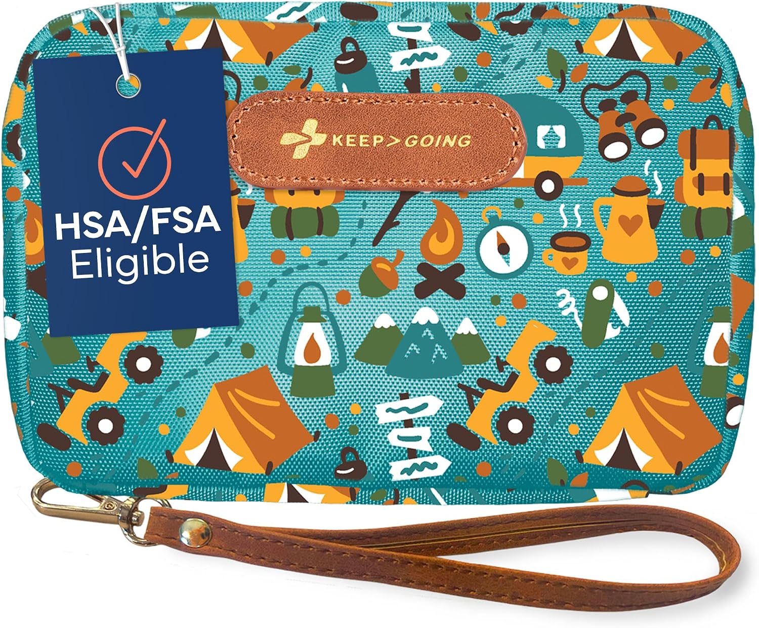 KeepGoing Travel First Aid Kit for Kids, 130 Pc. TSA-Approved Travel Size