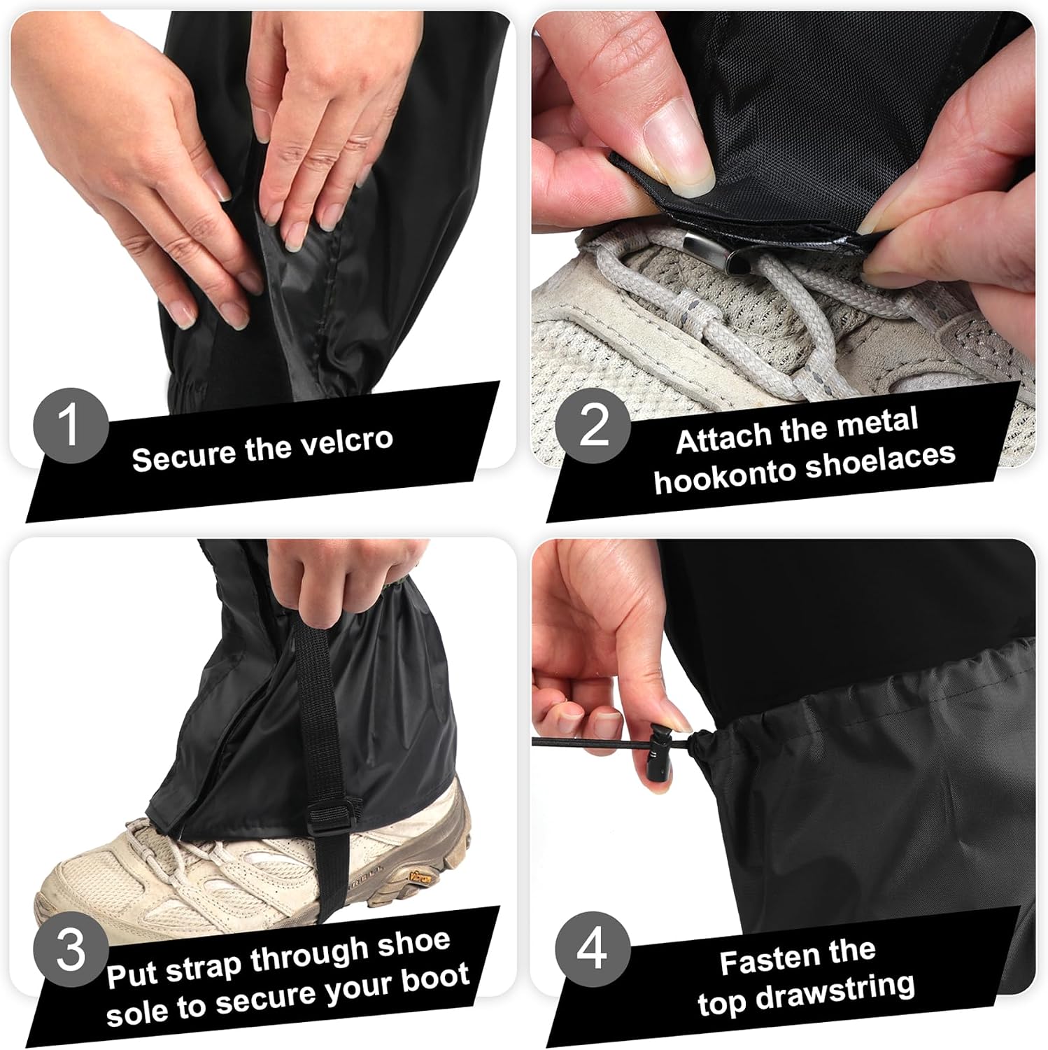 2 PCS Garden Trimming Leg Chaps, Waterproof Lawn Care Leg Gaiters, Adjustable Leg Gaiters, Weed Eating Leg Protectors for Women Men, Leg Guards for Garden and Farm Working Hiking Climbing Hunting