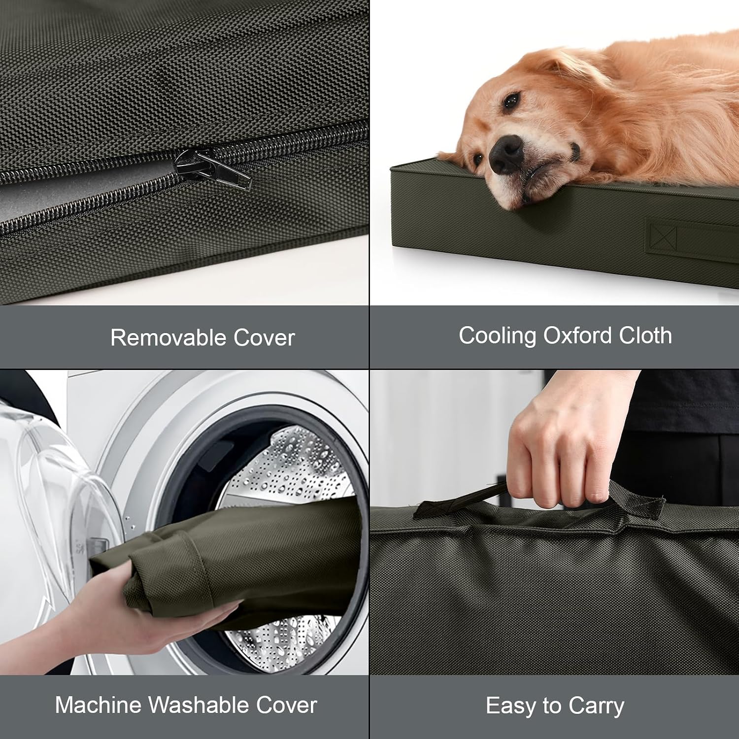 Waterproof Orthopedic Outdoor Dog Bed XL for Extra Large Dogs