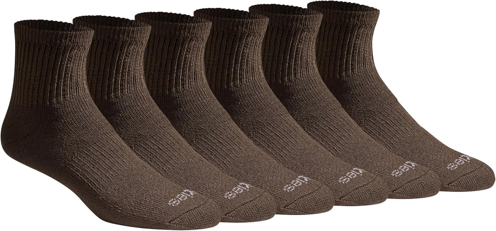 Dickies Men's Dri-Tech Moisture Control Quarter Socks, Available in M-XXL (6, 12, 18 Pairs)