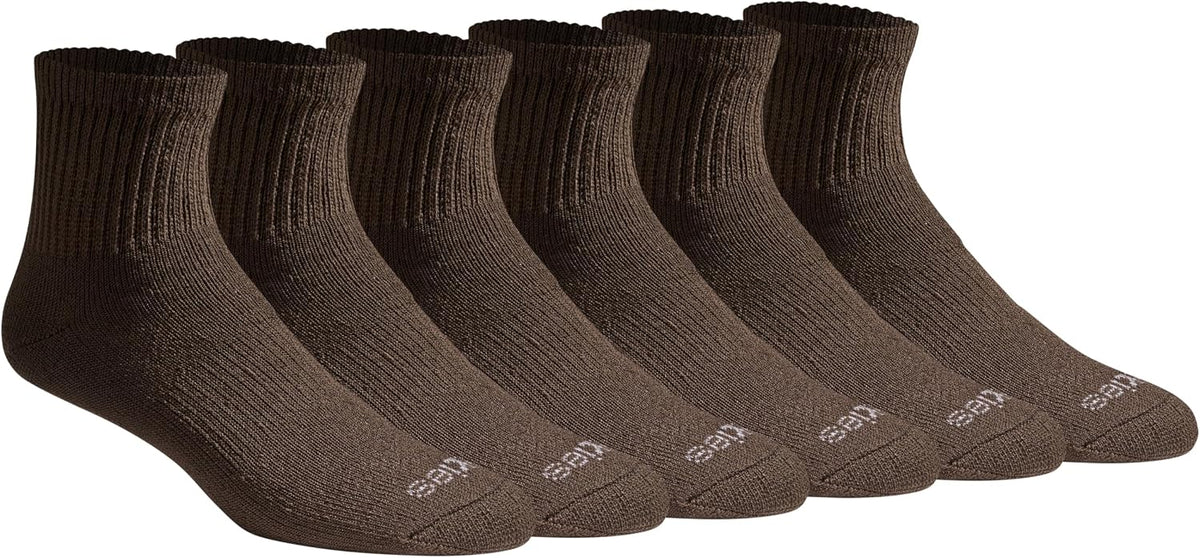 Dickies Men's Dri-Tech Moisture Control Quarter Socks, Available in M-XXL (6, 12, 18 Pairs)