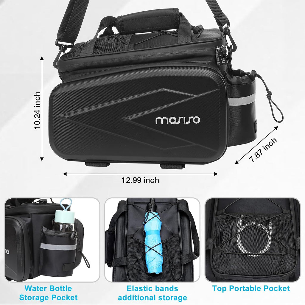MOSISO Bike Rack Bag Trunk Cooler Handbag, Bicycle Rear Seat Bag