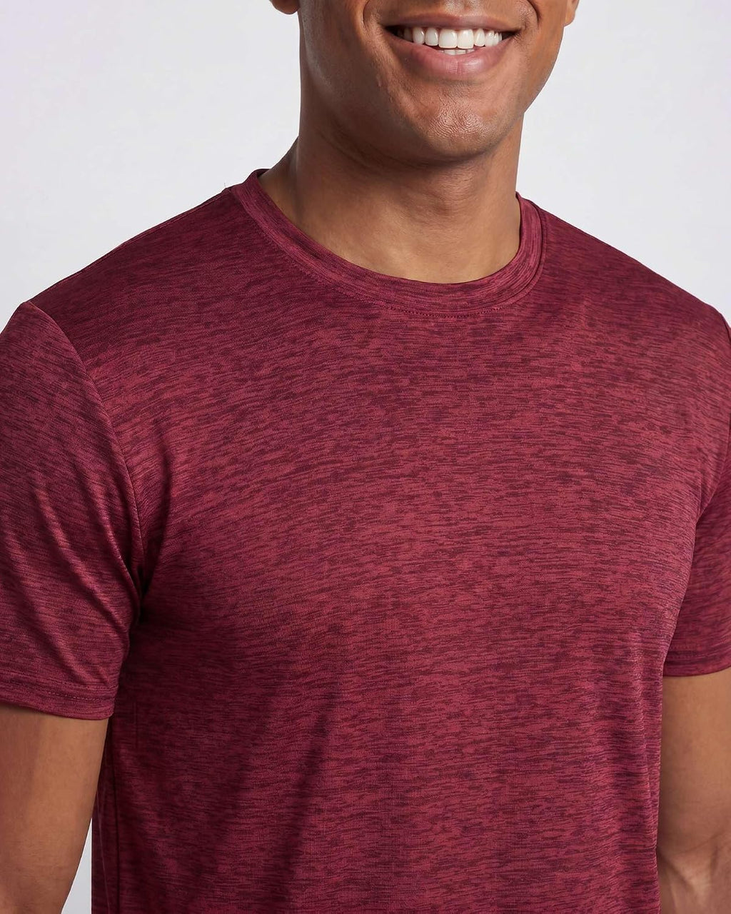 5 Pack Men's Dry Fit Workout T Shirts Crew Neck Athletic Gym Running Tees | Short Sleeve, Moisture Wicking, Cooling, Stretch, Undershirts, Work, Summer, Hiking, Tennis, Basketball, Sports, Exercise
