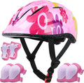 Lamsion Kids Helmet Adjustable Protective Gear Set for Ages 3-8 Girls Boys