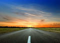 Fabric 7x5ft Highway Road Backdrop Countryside Road Trip Backdrop for Photography Sunset Nature Landscape Background Travel Birthday Party Baby Shower Banner Men Kids Photoshoot Prop