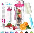 AquaFrut 32 OZ Fruit Infuser Water Bottle, BPA-Free Tritan Infusion Bottle