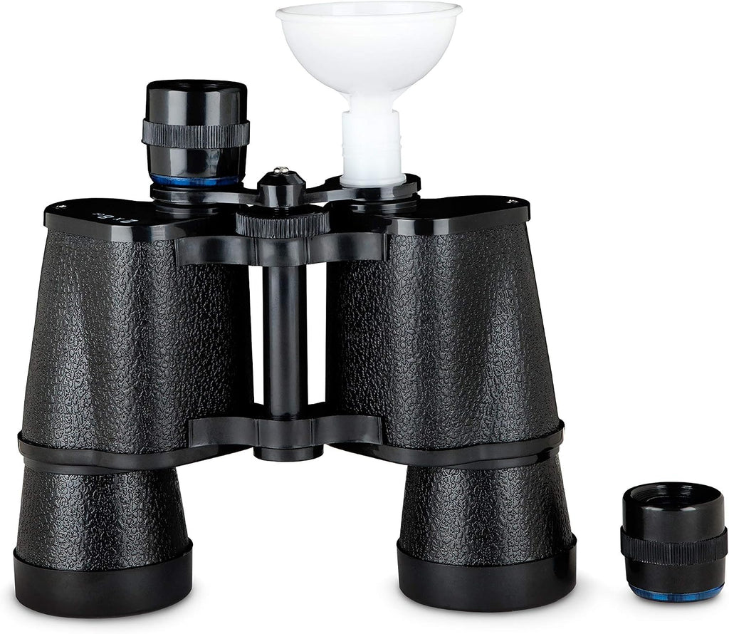 True Binocular Flask, Sneaky Flask, Hidden Alcohol Barware Accessory, Anything but a Cup, 16 oz capacity, Black