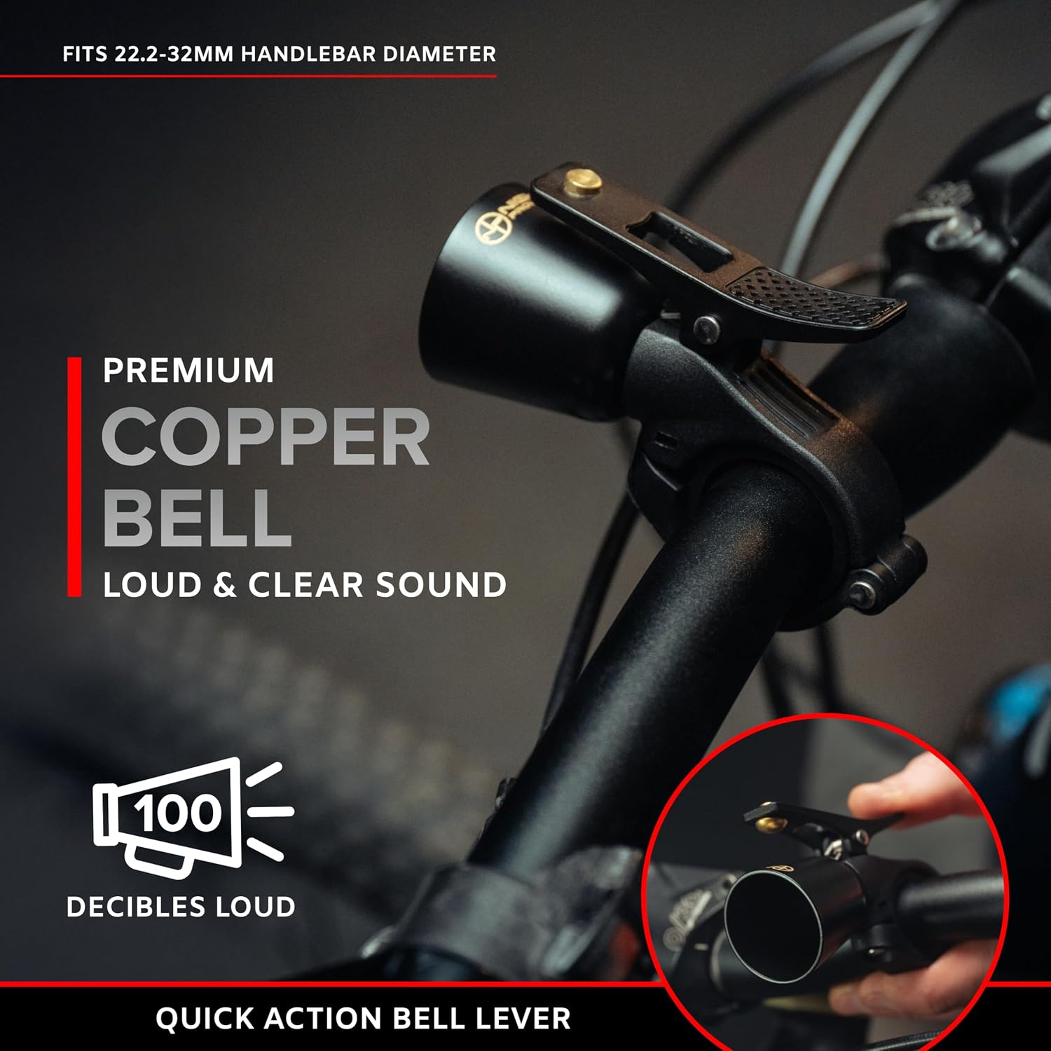 BX-500 Powerful USB-C Bike Lights Front & Back – New 500 Lumens LED - Bicycle Headlight & Taillight Set – USBC Rechargeable – Waterproof - Safety for Night Riding - (Optional - Premium Bike Bell)