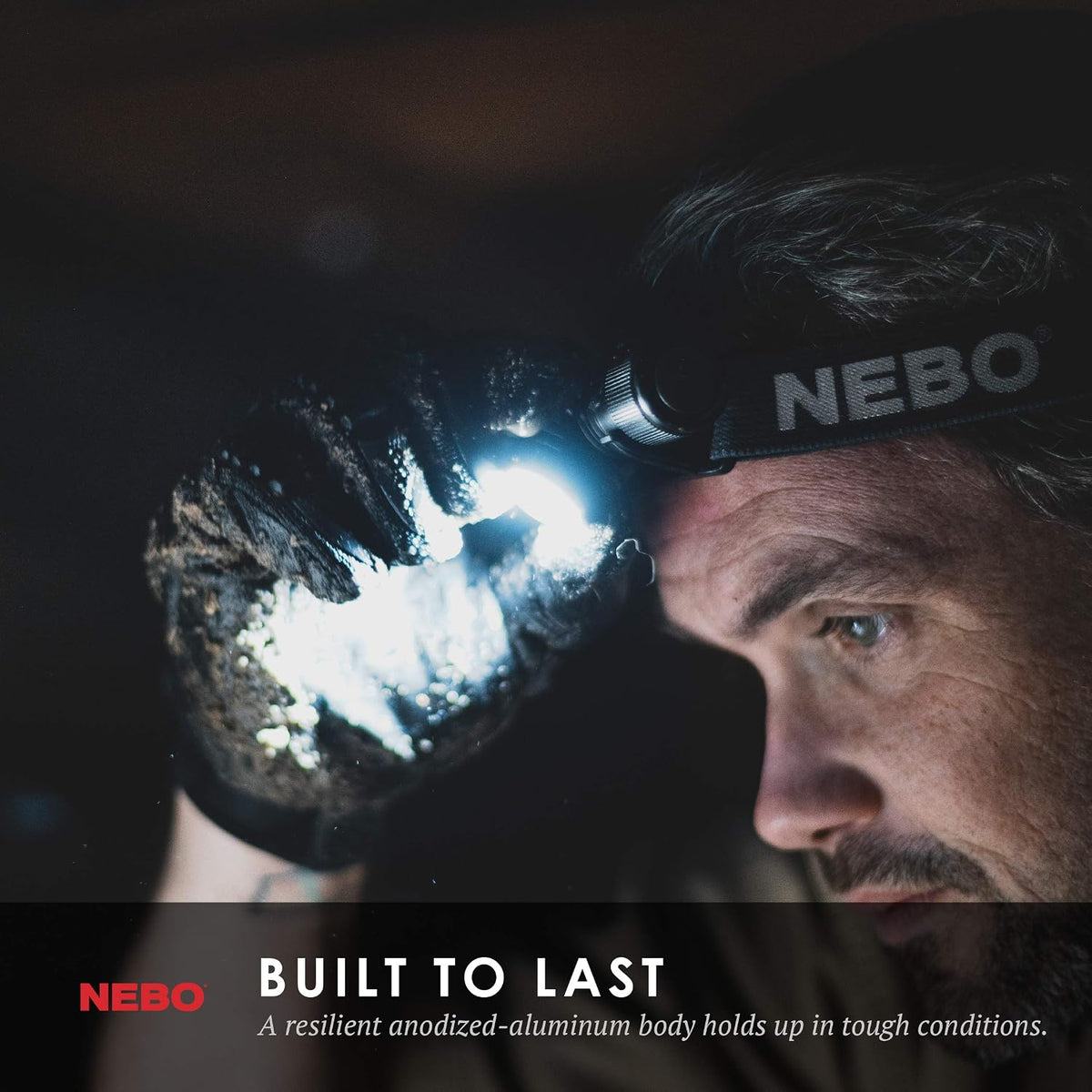 NEBO Transcend Rechargeable Headlamp | 1000 Lumens, 5 Light Modes, Detachable Magnetic Work Light, Water Resistant, Bright LED Headlight for Hiking & Camping, Includes USB Charging Cable