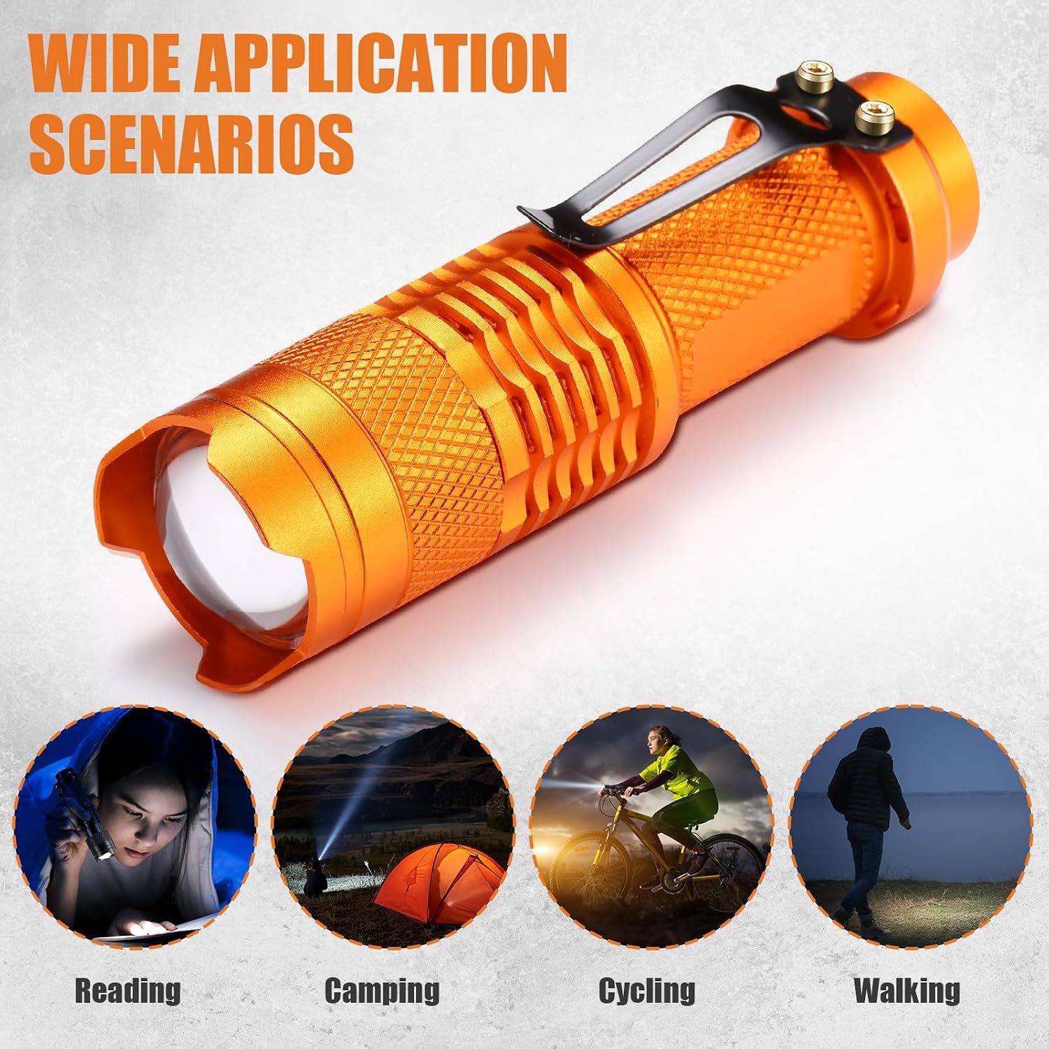 Fumete 20 Pack Mini LED Tactical Flashlights
