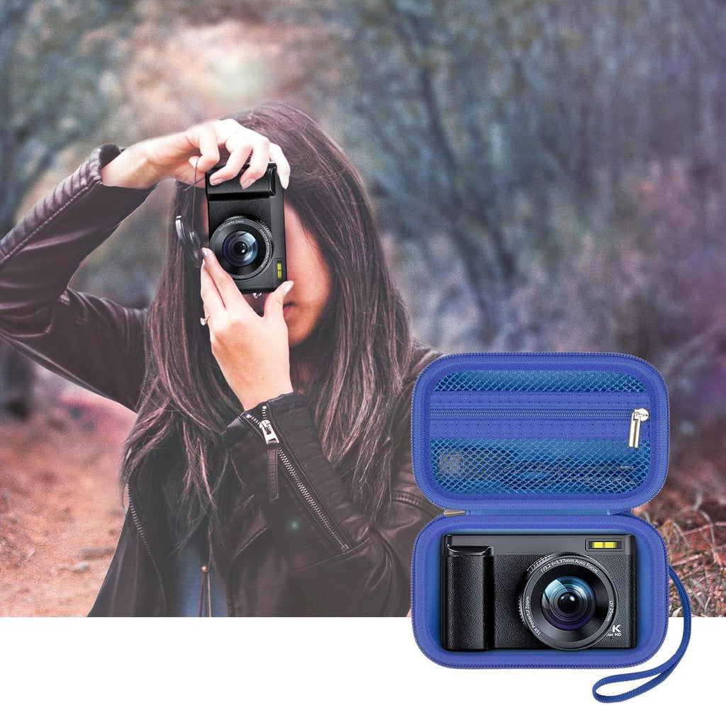 Digital Camera Case for Travelers & Vloggers, Case Only, Blue