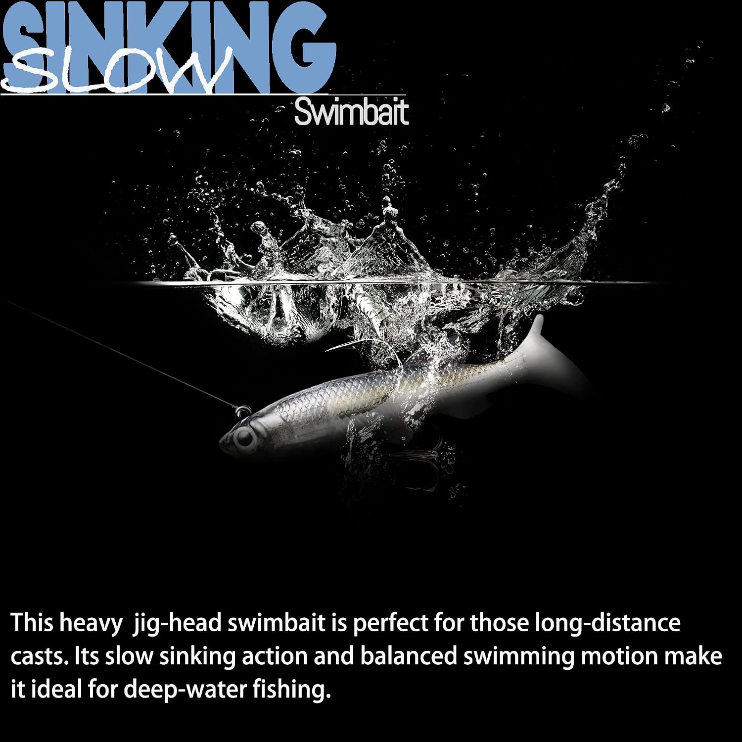 Soft Fishing Lures Paddle Tail Swim Baits for Bass Fishing