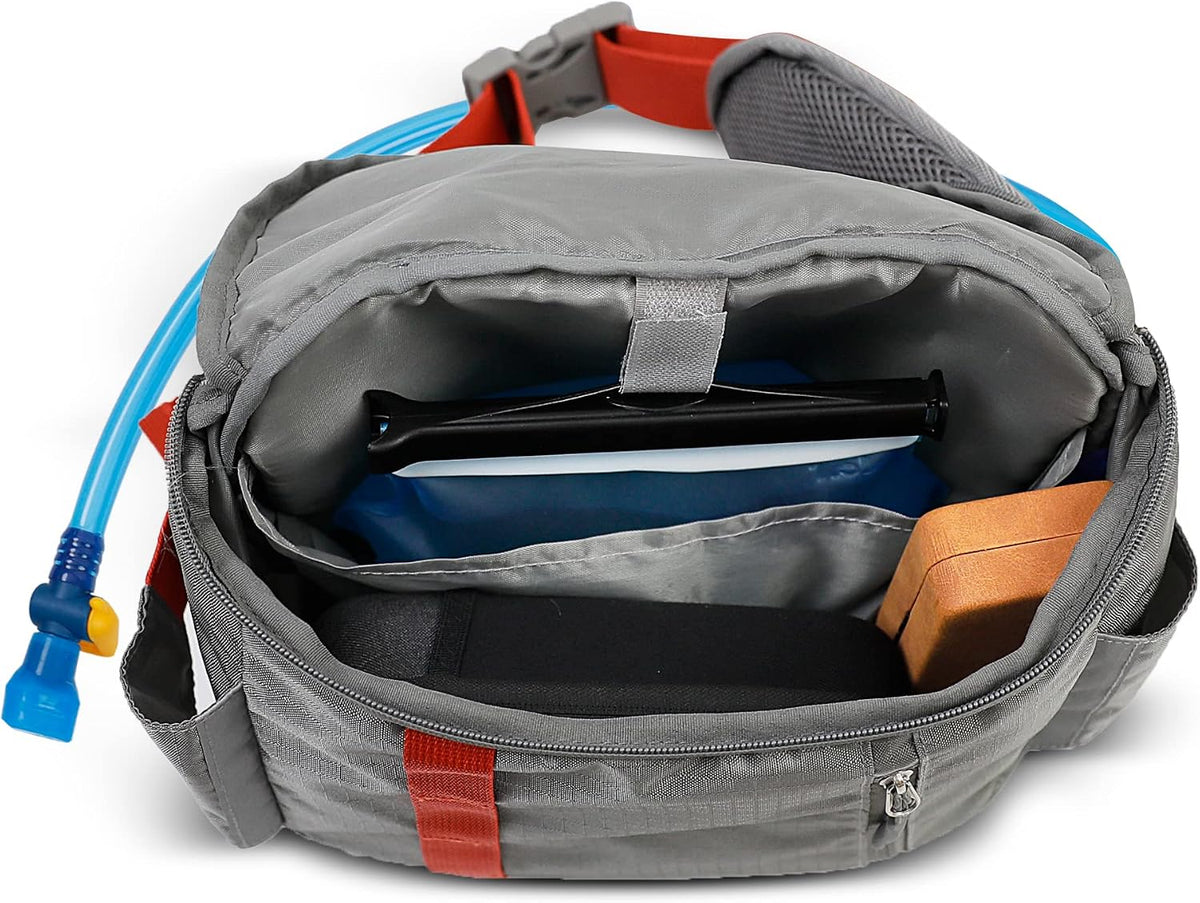 Reflective Hydration Backpack, Hydration Pack - Water Backpack with 2L Hydration Bladder, Essential for Festivals - Rave Hydration Pack for Hiking, Running, Cycling, and Festivals