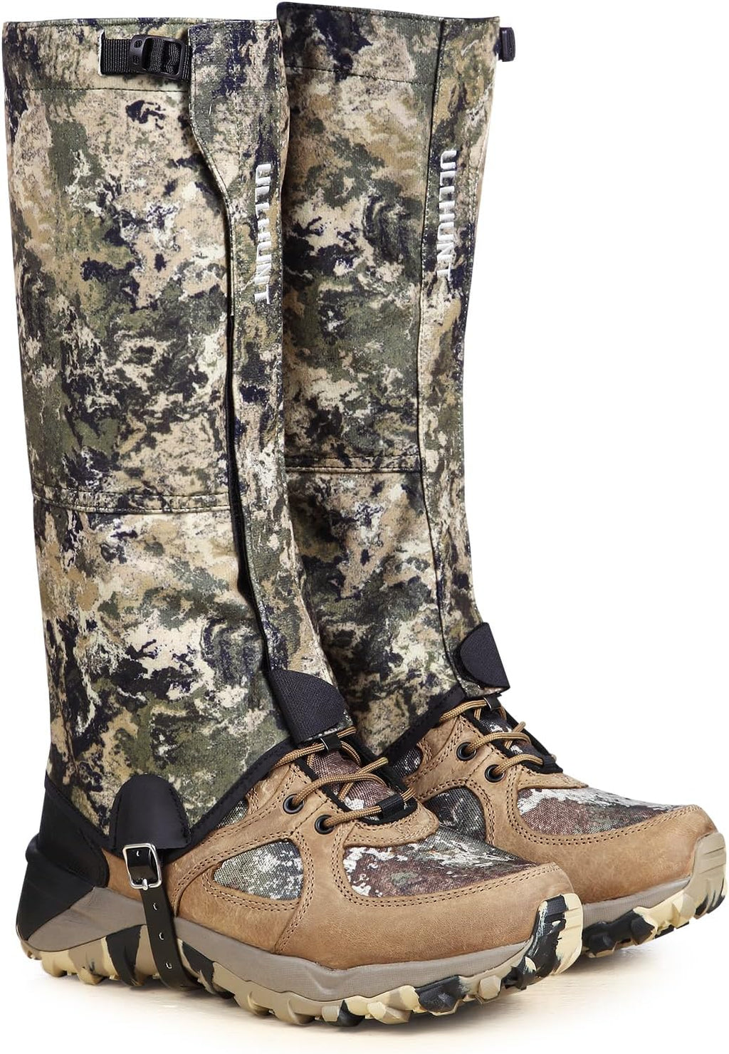 UIIHUNT Hunting Gaiters Leg Gaiters: Ultra High-Performance Hunting Boot Gaiters, Waterproof Hiking Gaiters with Upgraded Rubber Foot Strap, Adjustable Snow Boot Gaiter